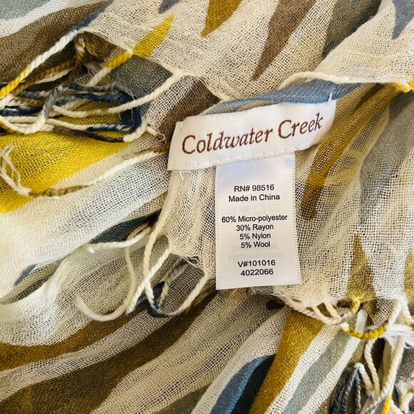 Lightweight tasseled scarf from Coldwater Creek - Picture 5 of 6